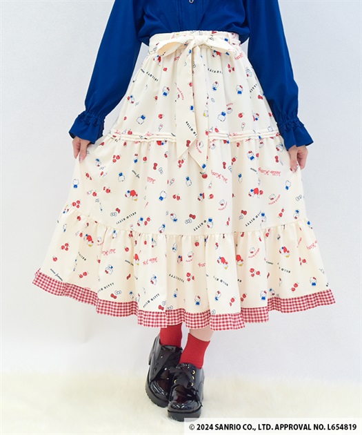 ハローキティプリントスカート | レディース服・レディース ハローキティプリントスカート | レディース服・レディース