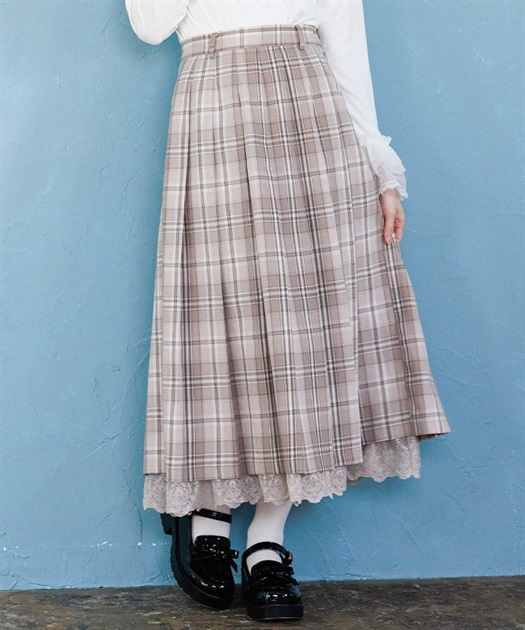 チェック柄プリーツスカート | axes femme | axes femme online shop チェック柄プリーツスカート | axes femme | axes femme online shop
