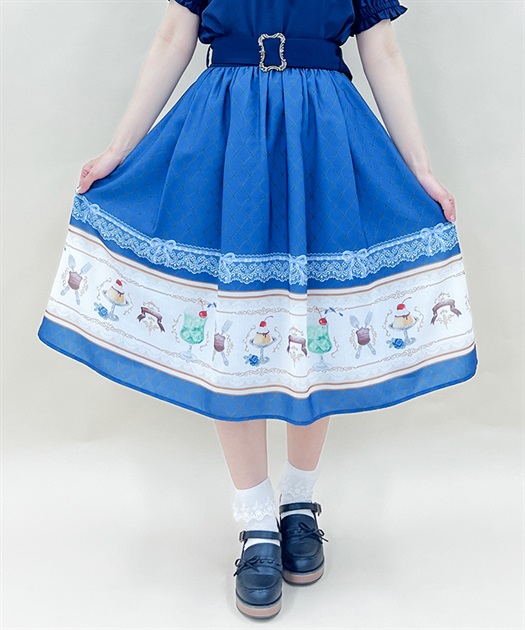 レトロ喫茶ベルト付スカート | outlet | axes femme online shop レトロ喫茶ベルト付スカート | outlet | axes femme online shop