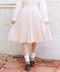 リボン付バックフリルスカート【2点10%OFF対象商品】(ベージュ-M)