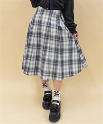 リボン付バックフリルスカート【2点10%OFF対象商品】