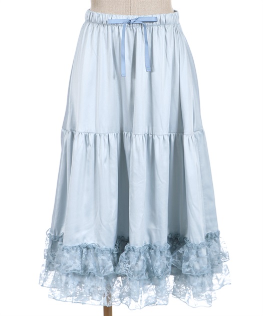 レースフリルミディペチスカート | outlet | axes femme online shop レースフリルミディペチスカート | outlet | axes femme online shop