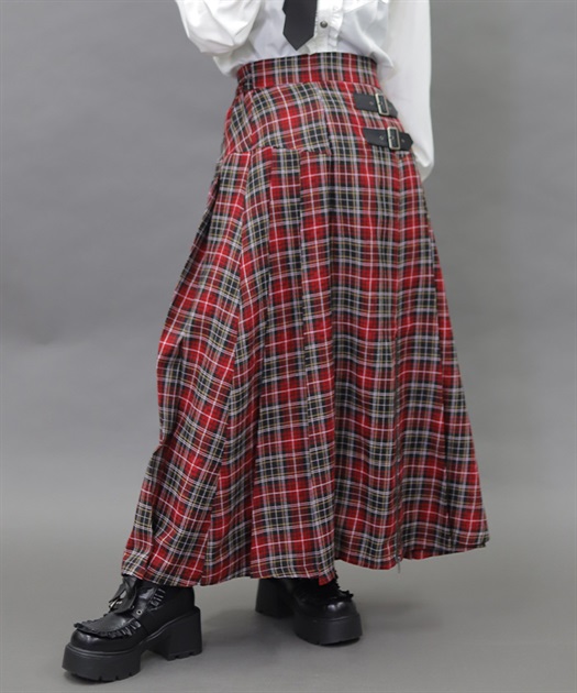 ファスナーデザインロングスカート