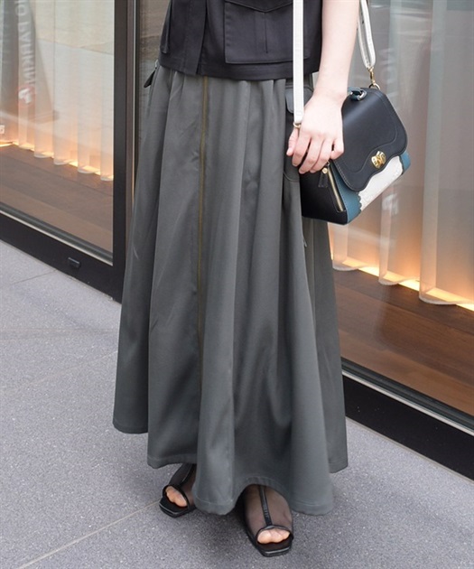 ポケット付フロントジップスカート | outlet | axes femme ポケット付フロントジップスカート | outlet | axes femme