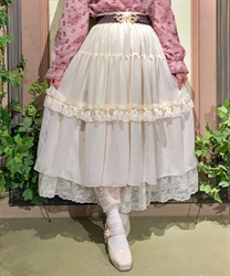 裾レースティアードスカート | outlet | axes femme online shop 裾レースティアードスカート | outlet | axes femme online shop