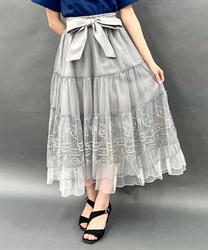 エトワール刺繍チュールスカート | レディース服・レディース エトワール刺繍チュールスカート | レディース服・レディース
