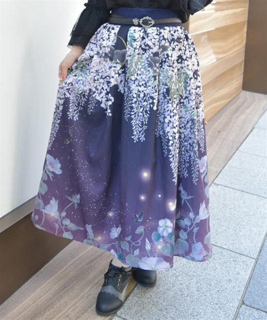 古典絵巻風パネル柄スカート | outlet | axes femme online shop 古典絵巻風パネル柄スカート | outlet | axes femme online shop