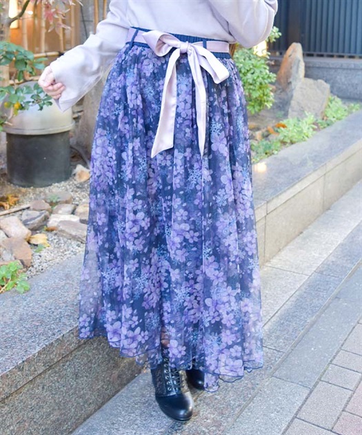 雪桜柄スカート | outlet | axes femme online shop 雪桜柄スカート | outlet | axes femme online shop