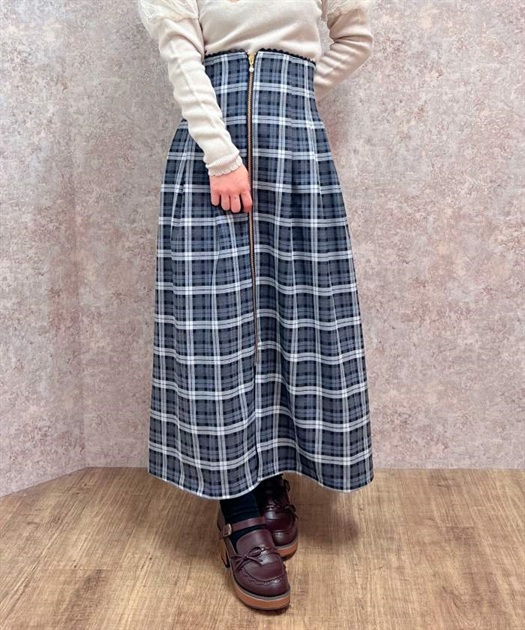 フロントファスナーロングスカート | outlet | axes femme フロントファスナーロングスカート | outlet | axes femme