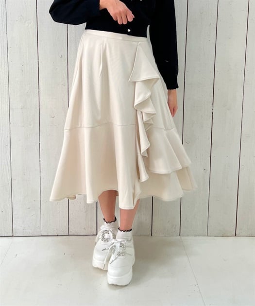 アシメラッフルフリルスカート | 衣料 | axes femme online shop アシメラッフルフリルスカート | 衣料 | axes femme online shop