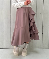 アシメラッフルフリルスカート