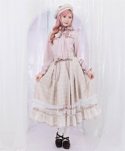 バックリボンハイウエストスカート【予約】