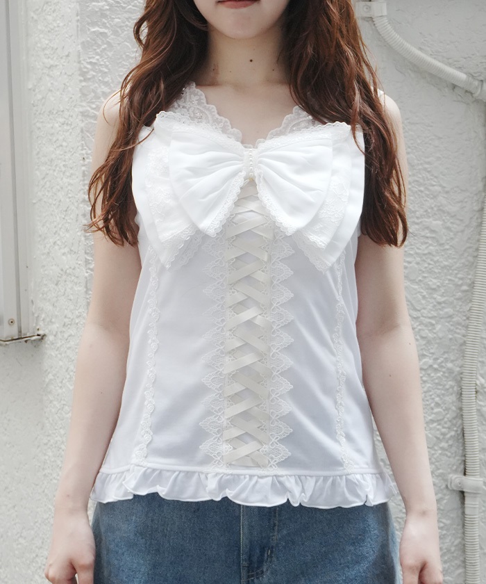 axes femme アクシーズファム ビッグリボン　 キャミソール ビッグリボン キャミソール | axes femme(アクシーズファム)公式onlineshop