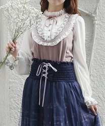 マーガレット刺繍トップス【予約】(ピンク-F)