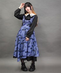 ナイトメアローズアシメワンピース(パープル-M)