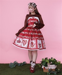 ベイクドベリージャンパースカート【三次予約】(赤-M)