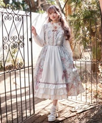 クラシカルローズ柄ジャンスカ【受注生産】(ミント-M)