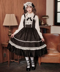 ヴィクトリアンジャンパースカート(黒-M)