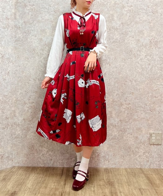 ハートキューピット柄ワンピース | outlet | axes femme online shop ハートキューピット柄ワンピース | outlet | axes femme online shop