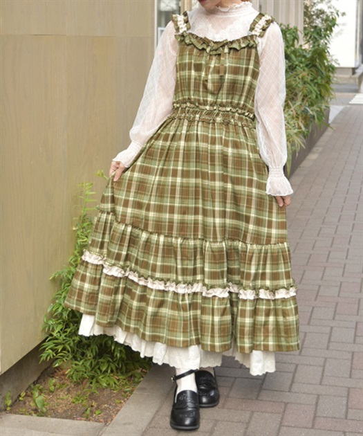 フリル×コットンレースワンピース | axes femme online shop