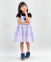２ＷＡＹコットンワンピース(ラベンダー-120cm)