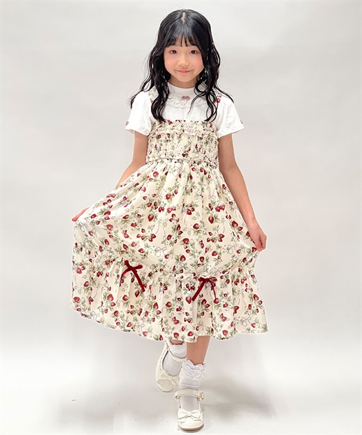 いちご柄ワンピース | kids | axes femme online shop