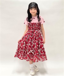 いちご柄ワンピース(赤-120cm)