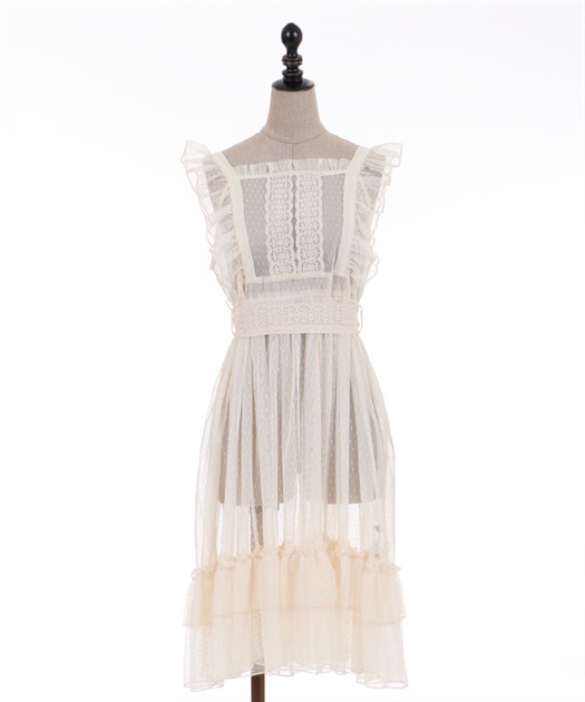 ドットチュールエプロン | outlet | axes femme online shop ドットチュールエプロン | outlet | axes femme online shop