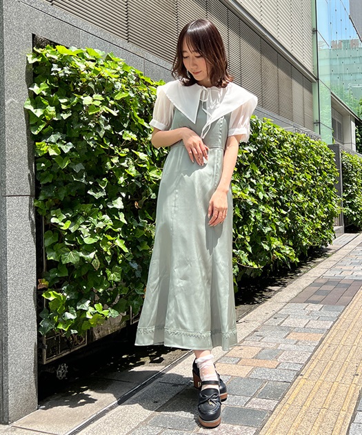 シアーブラウスセットワンピース | outlet | axes femme online shop シアーブラウスセットワンピース | outlet | axes femme online shop