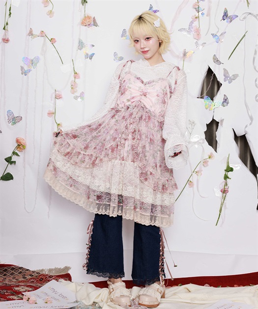 フラワーレースチュニック