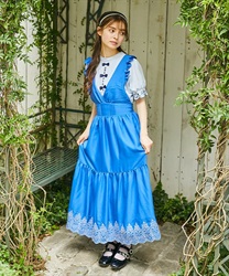 トランプ刺繍ピナフォアワンピース | outlet | axes femme