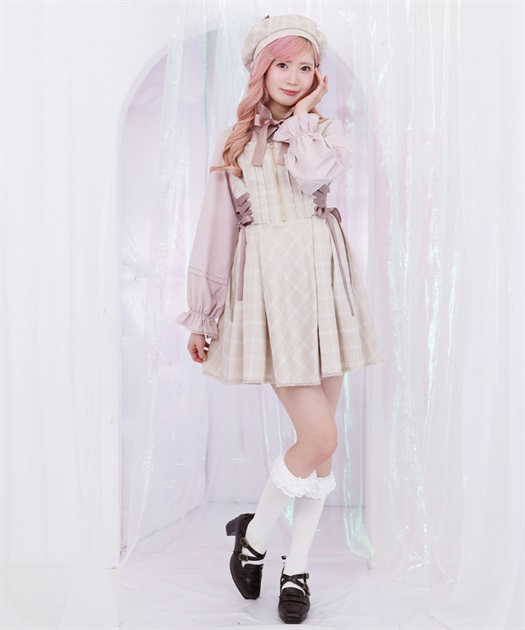 リボン付センタージップジャンパースカート | POETIQUE | axes femme