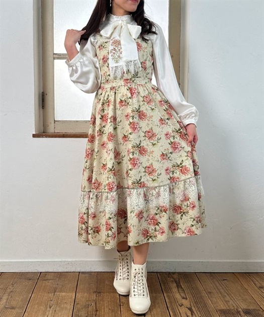 花総柄ビスチェラインジャンスカ | 衣料 | axes femme online shop 花総柄ビスチェラインジャンスカ | 衣料 | axes femme online shop
