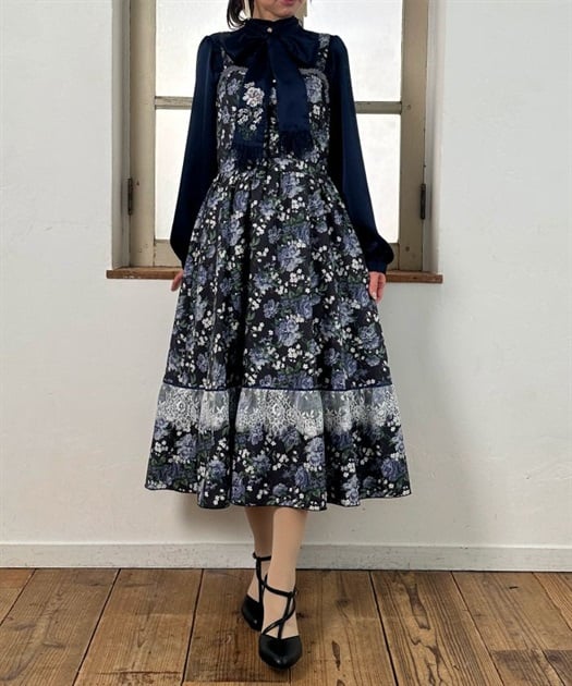 花総柄ビスチェラインジャンスカ | 衣料 | axes femme online shop 花総柄ビスチェラインジャンスカ | 衣料 | axes femme online shop