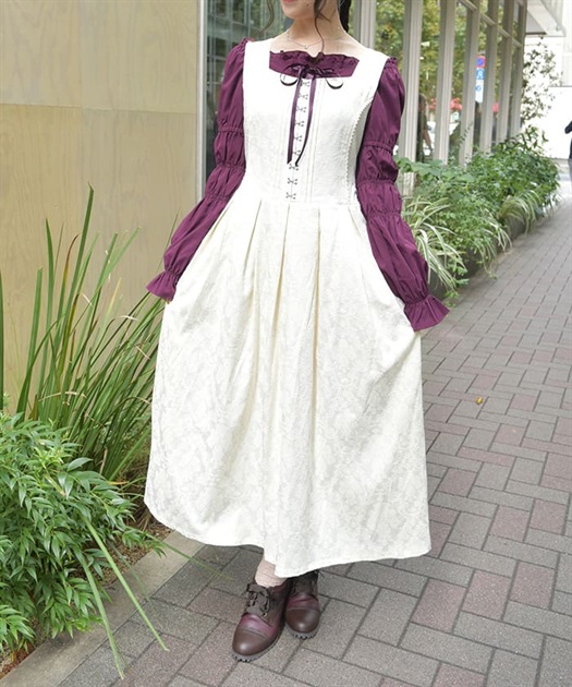 コルセット風ジャカードジャンパースカート | axes femme | axes コルセット風ジャカードジャンパースカート | axes femme | axes