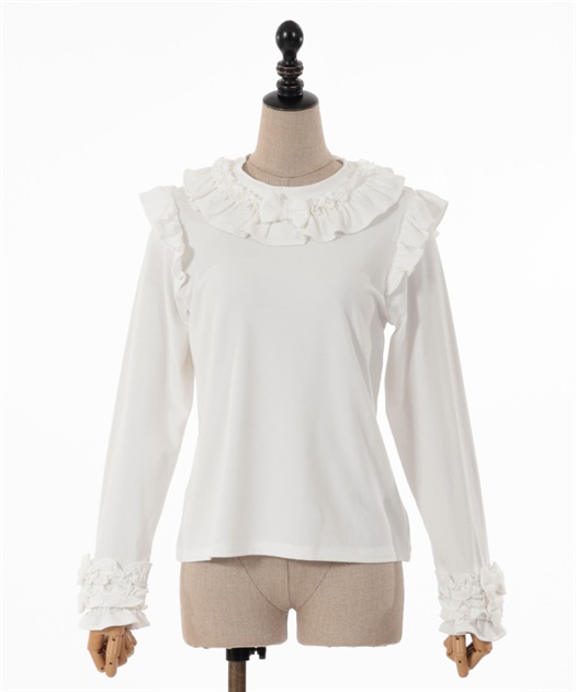 フリルリボンカットプル | レディース服・レディース フリルリボンカットプル | レディース服・レディース