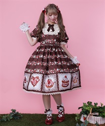 ベイクドベリーワンピース(茶-M)