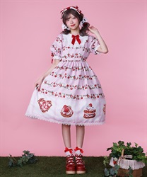 ベイクドベリーワンピース(ピンク-M)