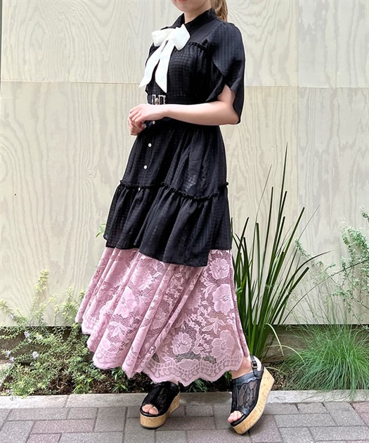 シアーチェックチュニックワンピース | outlet | axes femme シアーチェックチュニックワンピース | outlet | axes femme