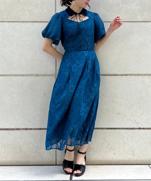 バルーン袖レースワンピース | outlet | axes femme online shop バルーン袖レースワンピース | outlet | axes femme online shop