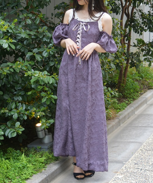 シアージャカードバルーンワンピース | 衣料 | axes femme シアージャカードバルーンワンピース | 衣料 | axes femme