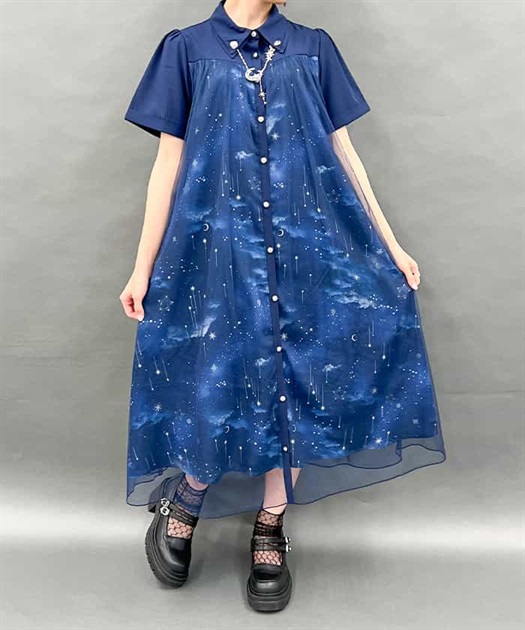 エトワール柄チュール重ねワンピース | axes femme | axes femme エトワール柄チュール重ねワンピース | axes femme | axes femme