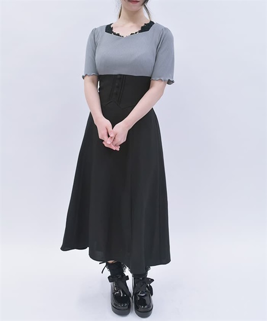 ハイウエストドッキングワンピース | レディース服・レディース ハイウエストドッキングワンピース | レディース服・レディース