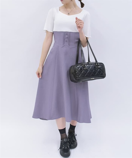 ハイウエストドッキングワンピース | レディース服・レディース ハイウエストドッキングワンピース | レディース服・レディース