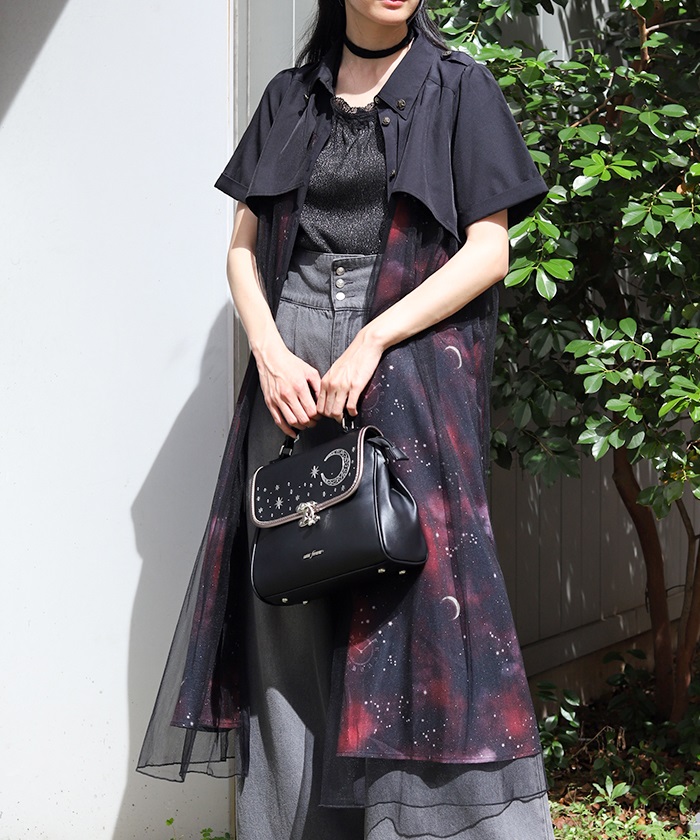 axes femme アクシーズファム ステラートプリントシャツワンピース axes femme アクシーズファム ステラート プリント シャツ