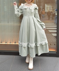 オフショル風ワンピース(ミント-F)