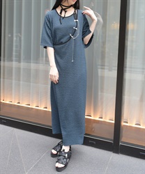 チャイナ金具ロングワンピース【WEB先行販売】(ブルーグリーン-F)