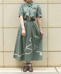 クチュリエールワンピース【WEB先行販売】(グリーン-F)