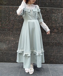 ストライプオフショルワンピース(ミント-F)