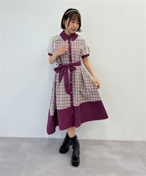 ハイジ様専用 Drawer別注Scye CHECKED DRESSワンピース